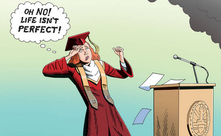 A generation of red-shirted, overtrophied kids who learned "Math Made Easy" and who earned inflated GPAs are so anxious when they hit adulthood that it often comes as a shock, resulting in depression, anxiety and anger. Is this at the root of our nation's gun violence on campuses and elsewhere?